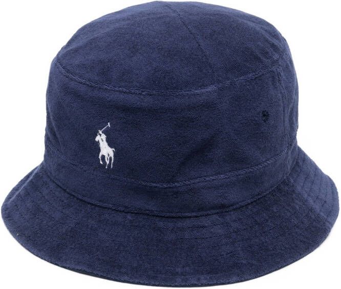 Polo Ralph Lauren Vissershoed met geborduurd logo Blauw