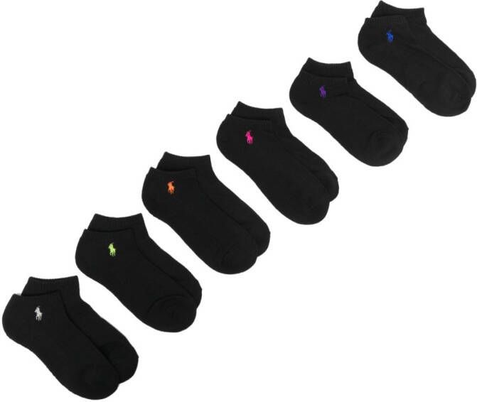 Polo Ralph Lauren Zes borduursels met logo Zwart