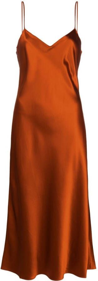 Polo Ralph Lauren Zijden jurk Oranje