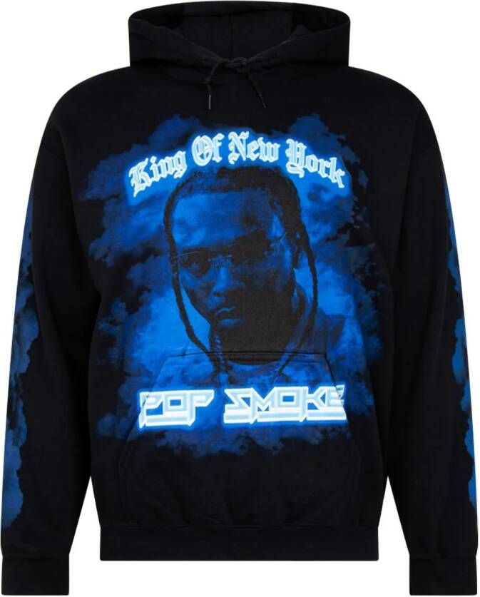 POP SMOKE Hoodie met print Zwart