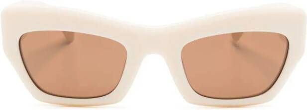 Port Tanger Ayreen zonnebril met cat-eye montuur Wit