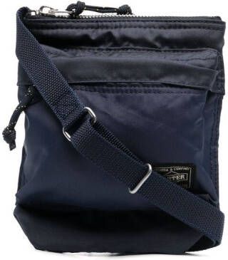 Porter-Yoshida & Co. Crossbodytas met logopatch Blauw