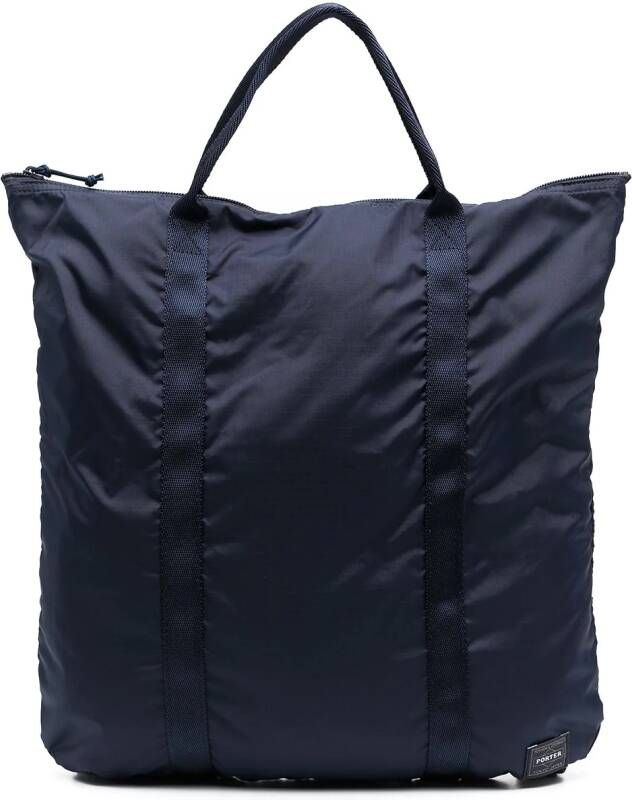 Porter-Yoshida & Co. Rugzak met logopatch Blauw