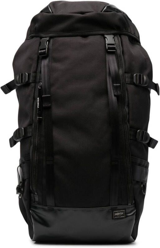 Porter-Yoshida & Co. Rugzak met logopatch Zwart