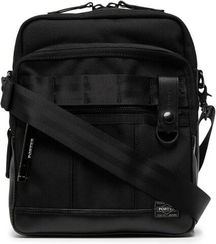 Porter-Yoshida & Co. Schoudertas met vlakken Zwart