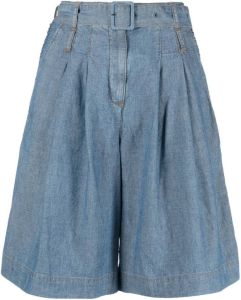 Ports 1961 Denim shorts Blauw