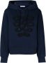 Ports 1961 Hoodie met patchdetail Blauw - Thumbnail 1
