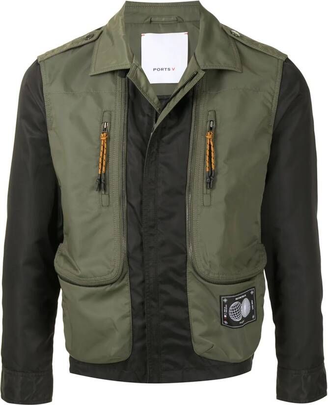 Ports V Bomberjack met vlakken Groen