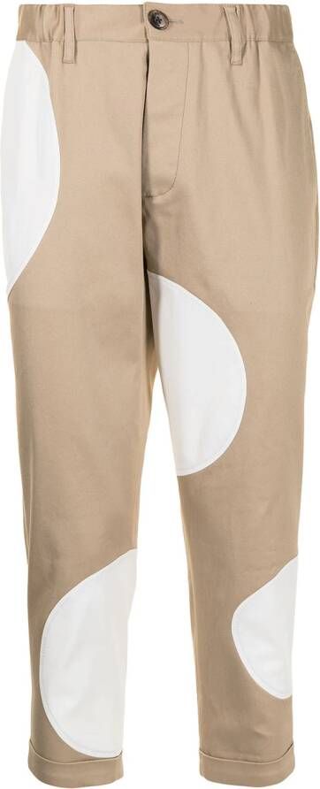 Ports V Broek met zebraprint Beige