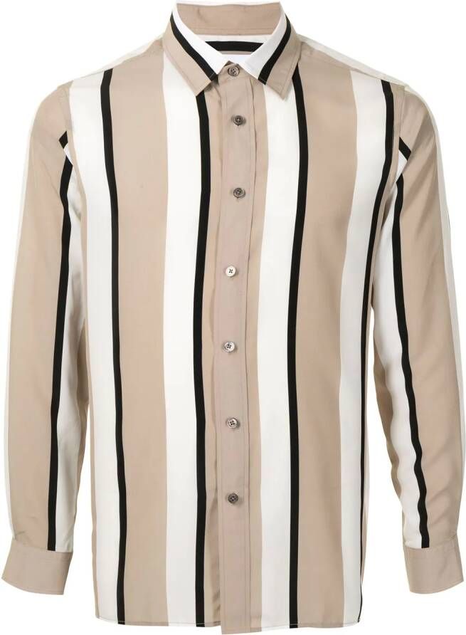 Ports V Gestreept shirt Beige