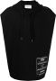 Ports V Hoodie met logopatch Zwart - Thumbnail 1