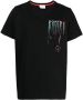Ports V T-shirt met verfspatten Zwart - Thumbnail 1