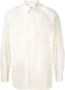 Ports V Shirt met borstzak Beige - Thumbnail 1