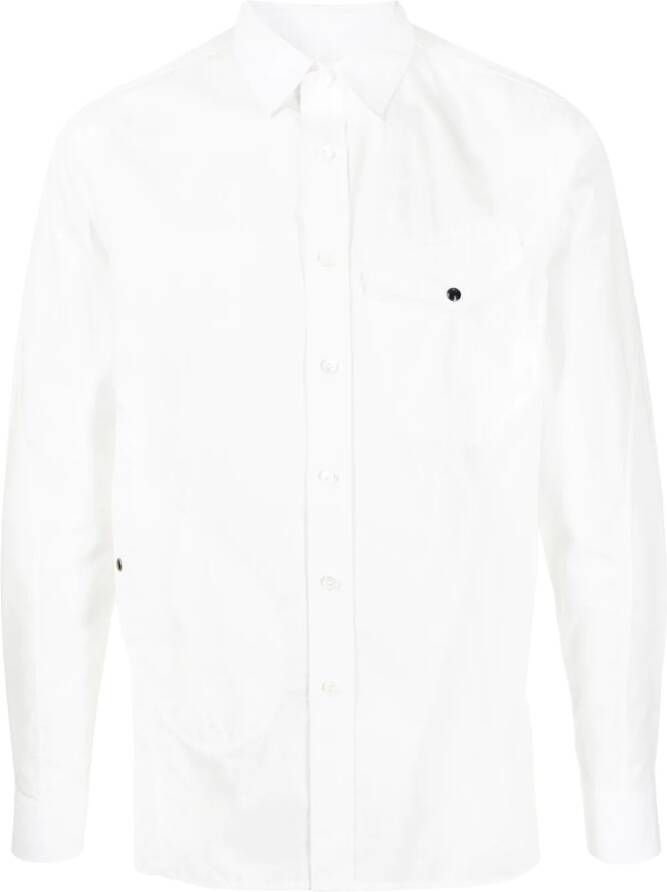 Ports V Shirt met borstzak Wit