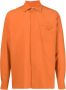 Ports V Shirt met contrasterend stiksel Oranje - Thumbnail 1