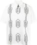 Ports V Shirt met geometrische print Wit - Thumbnail 1