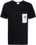 Ports V T-shirt met logopatch Zwart - Thumbnail 1