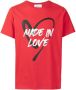 Ports V T-shirt met tekst Rood - Thumbnail 1