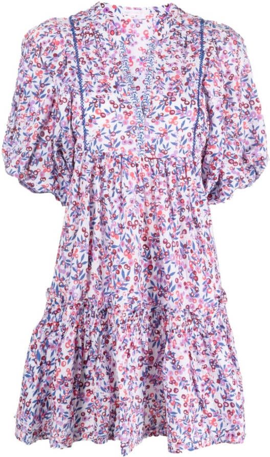 Poupette St Barth Gelaagde jurk Blauw
