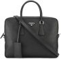 Prada Aktetas met logo Zwart - Thumbnail 1