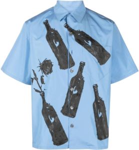 Prada Overhemd met korte mouwen Blauw