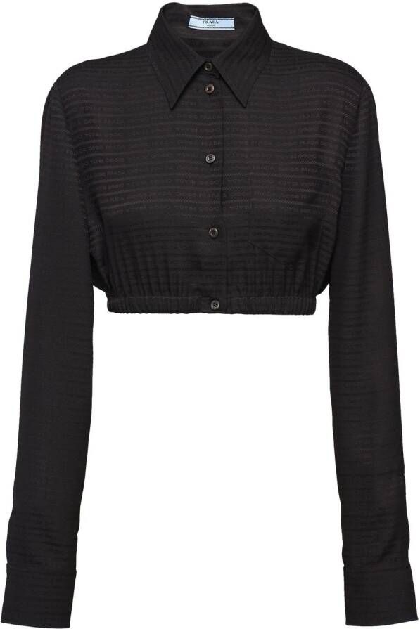 Prada Button-down overhemd Zwart