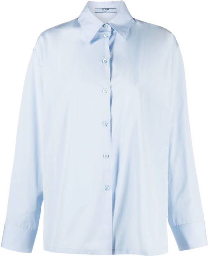 Prada Button-up blouse Blauw