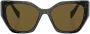 Prada Eyewear Cat-eye zonnebril met marmerprint Zwart - Thumbnail 1