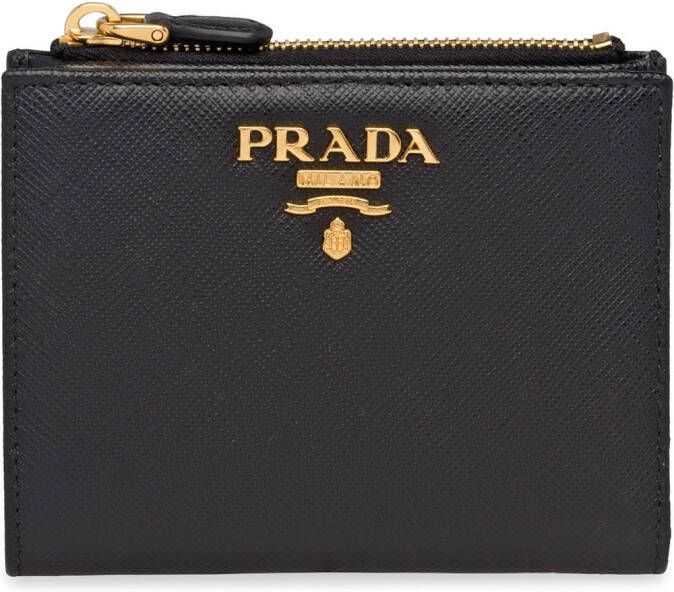 Prada compacte portemonnee Zwart