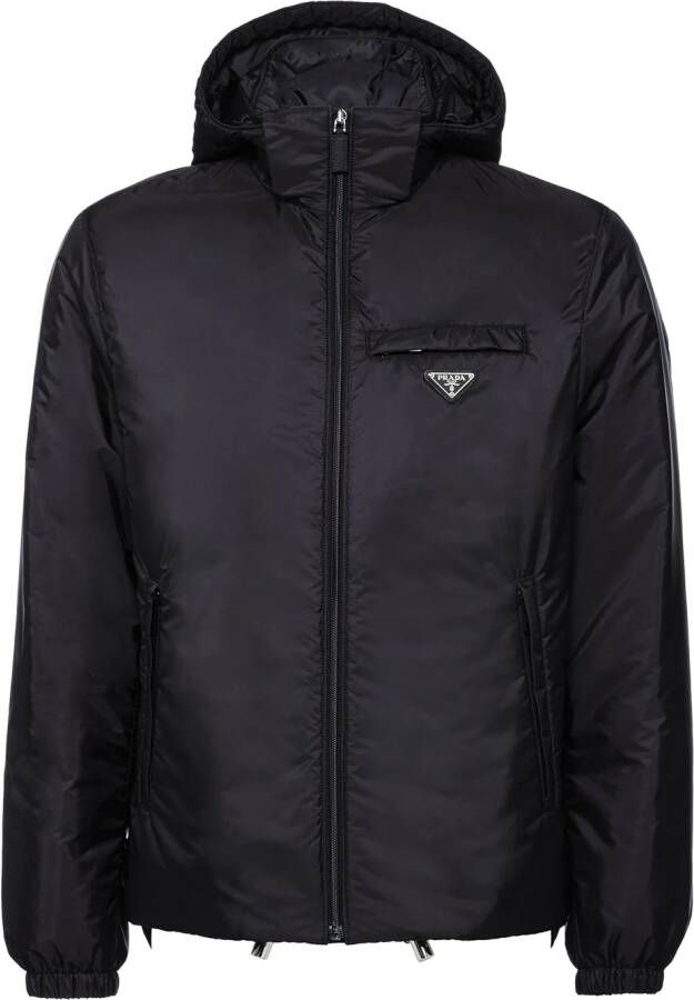 Prada Kort donsjack Zwart