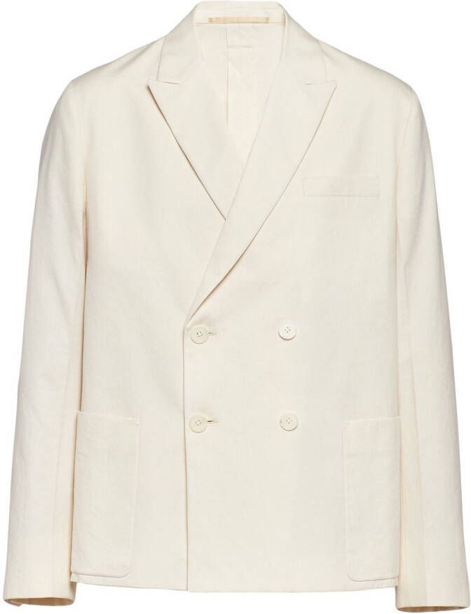 Prada Jack met dubbele rij knopen Beige