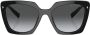 Prada Eyewear Bril met rechthoekig montuur Zwart - Thumbnail 1