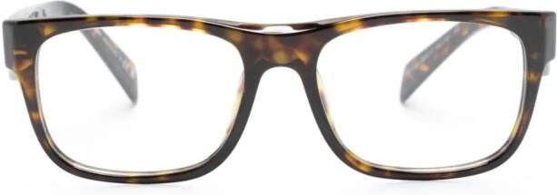 Prada Eyewear Bril met vierkant montuur Bruin