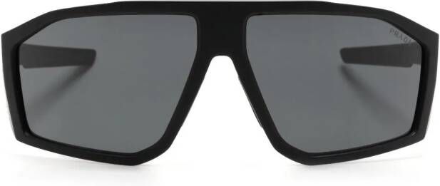 Prada Eyewear Linea Rossa Impavid zonnebril Zwart