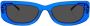 Prada Eyewear Zonnebril met rechthoekig montuur Blauw - Thumbnail 1