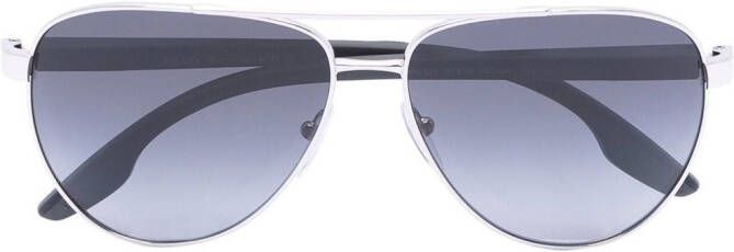 Prada Eyewear Zonnebril met getinte glazen Zilver