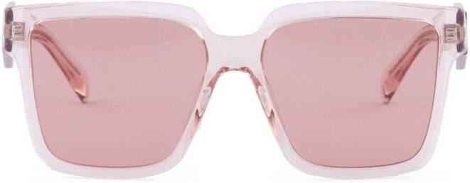 Prada Eyewear Zonnebril met oversized montuur Roze
