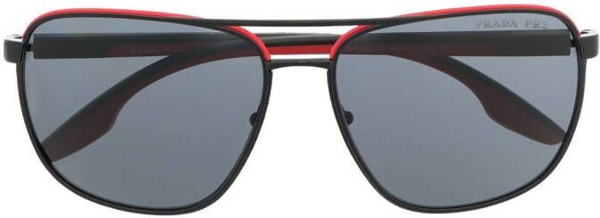 Prada Eyewear Zonnebril met piloten montuur Zwart