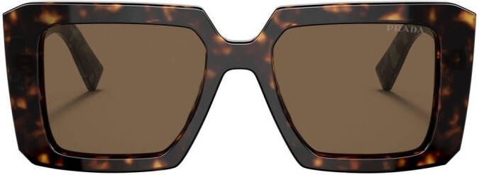 Prada Eyewear PR 23YSF zonnebril met vierkant montuur Groen