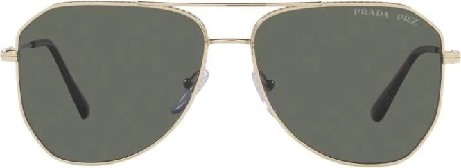 Prada Eyewear PR 63XS zonnebril met piloten montuur Goud