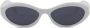 Prada Eyewear Zonnebril met ovaal montuur Wit - Thumbnail 1