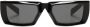 Prada Eyewear Runway zonnebril met rechthoekig montuur Zwart - Thumbnail 1
