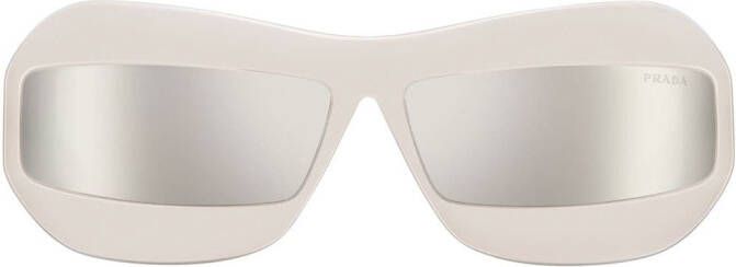 Prada Eyewear Runway zonnebril met spiegelglazen Groen