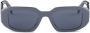 Prada Eyewear Symbole zonnebril met geometrisch montuur Blauw - Thumbnail 1