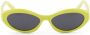 Prada Eyewear Symbole zonnebril met ovaal montuur Geel - Thumbnail 1
