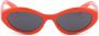 Prada Eyewear Symbole zonnebril met ovaal montuur Oranje - Thumbnail 1