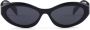 Prada Eyewear Zonnebril met ovaal montuur Zwart - Thumbnail 1