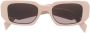 Prada Eyewear Symbole zonnebril met vierkant montuur Beige - Thumbnail 1