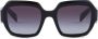 Prada Eyewear Symbole zonnebril met oversized montuur Zwart - Thumbnail 1