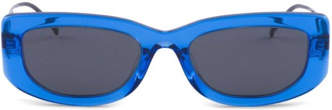 Prada Eyewear Symbole zonnebril met rechthoekig montuur Blauw